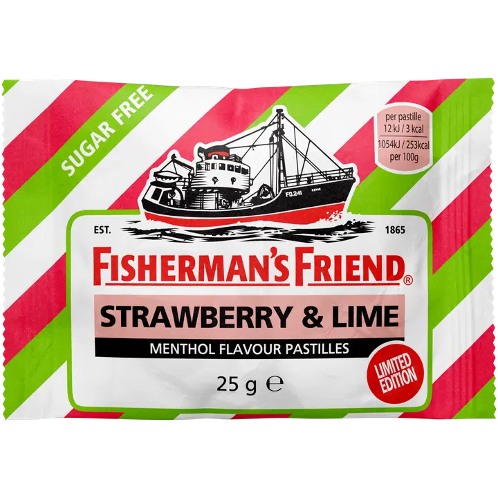 Fisherman's Friend 25g sokeriton Mansikka-Lime