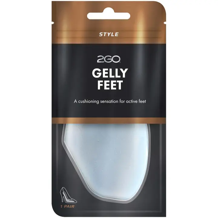 2GO geelipäkiäpehmuste Gelly Feet yksi koko