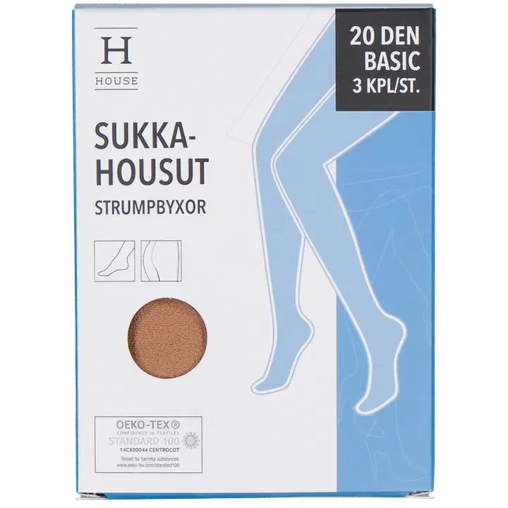 House basic 20 den 3-pack sukkahousut