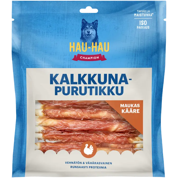 Hau-Hau Champion Kalkkunapurutikku 13 cm, 300 g