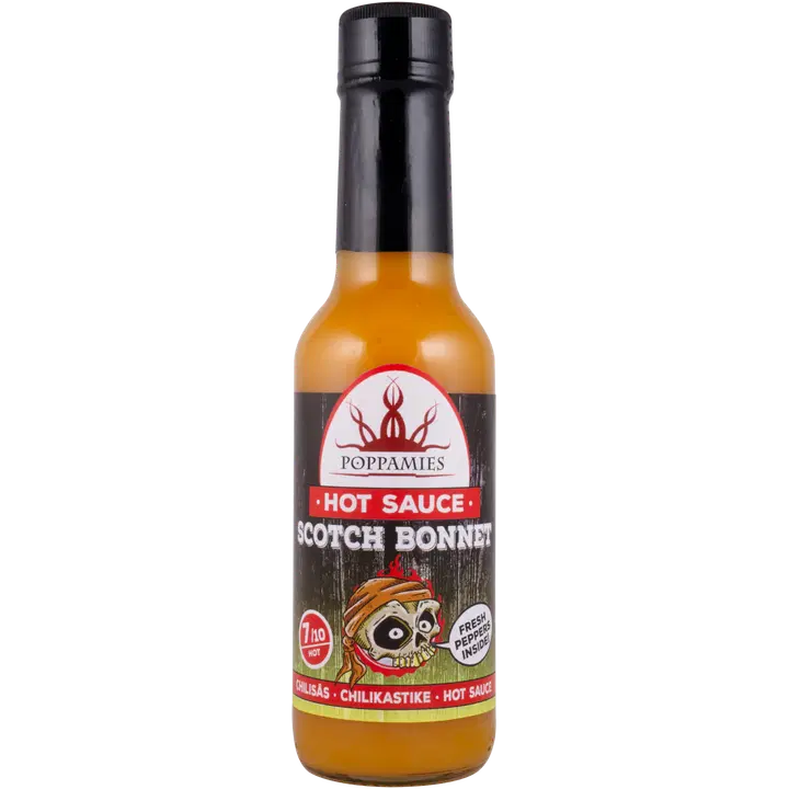 Poppamies Hot Sauce Scotch Bonnet chilikastike 150ml