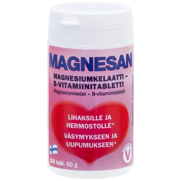 Magnesan Magnesiumkelaattitabletti 100 tabl