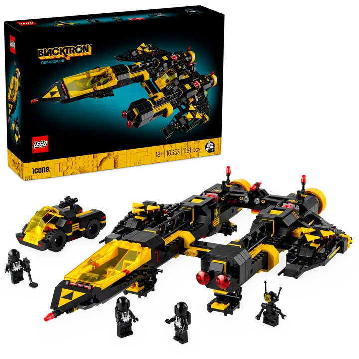 LEGO® Icons 10355 Blacktron Renegade avaruusaluksen rakennussetti