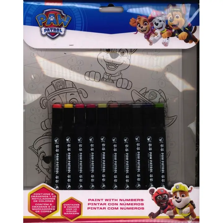 Paw Patrol värvi numbri järgi