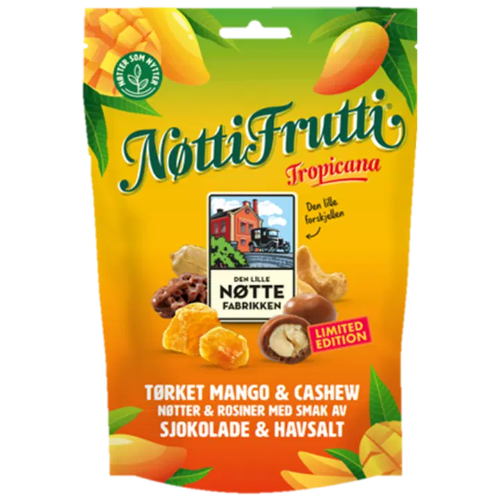 Den Lille Nøttefabrikken Nøtti Frutti Tropicana RA 160 g