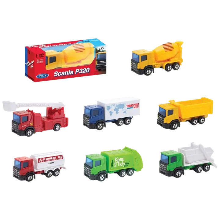 Scania mudelid - veoautod ja töömasinad Welly