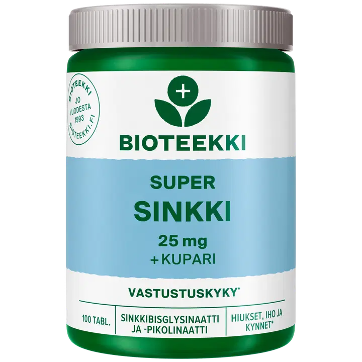 Bioteekki Super Sinkki ravintolisä 100 tabl.