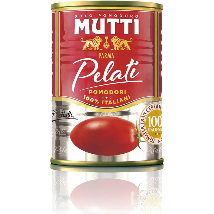 Mutti Pelati kokonaiset kuoritut tomaatit 400g