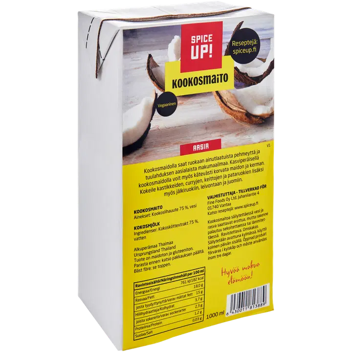Spice Up! Kookosmaito 1000ml