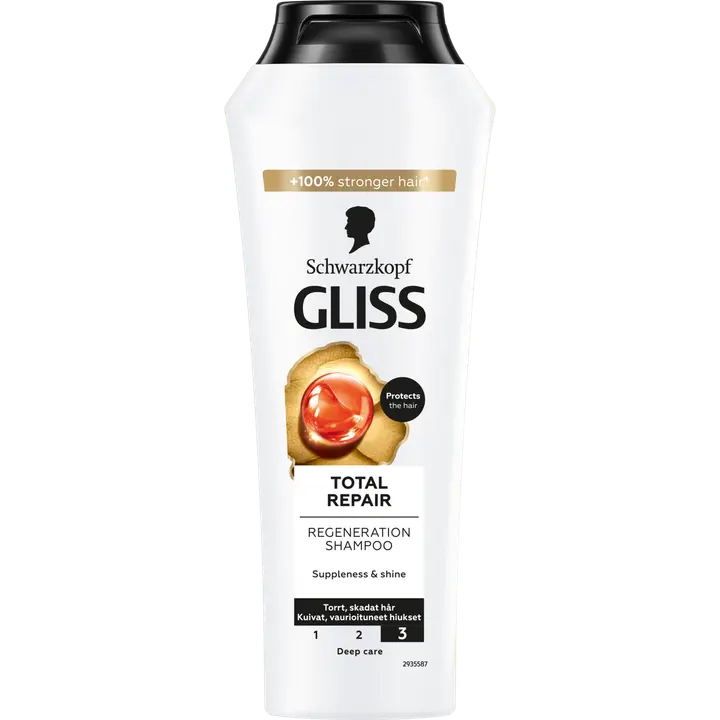 Šampoon Gliss total repair deep care 250ml