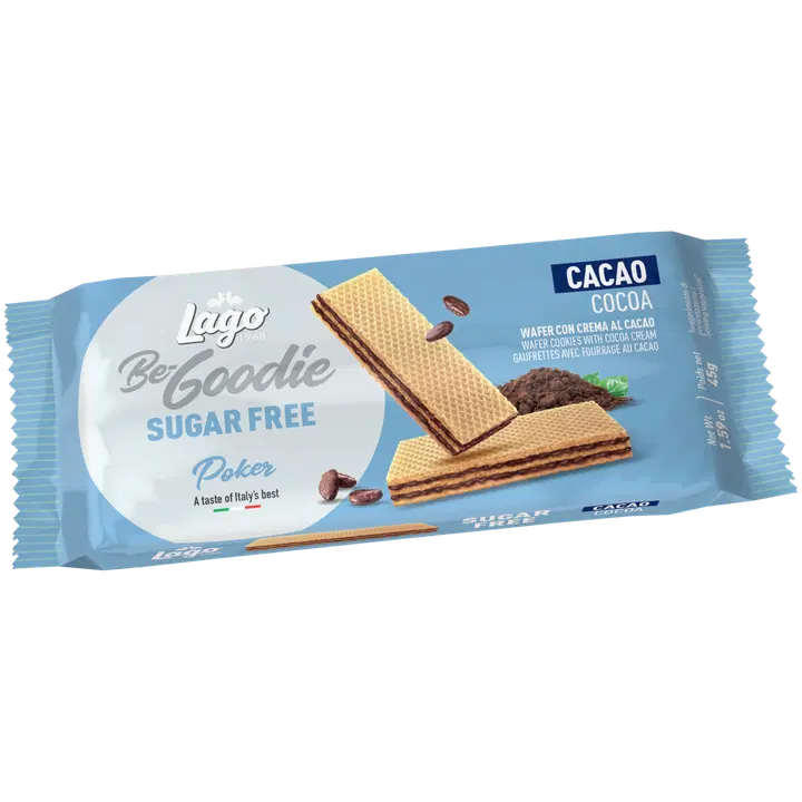 Lago be goodie vahvlid kakaokreemiga, ilma lisatud suhkruta 45g