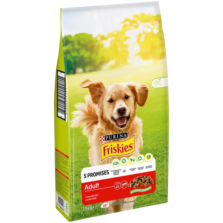 Friskies 7,5kg Adult Nautaa koiranruoka