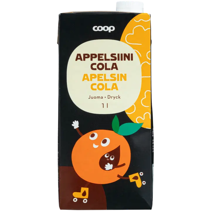 Coop appelsiini-colajuoma 1l