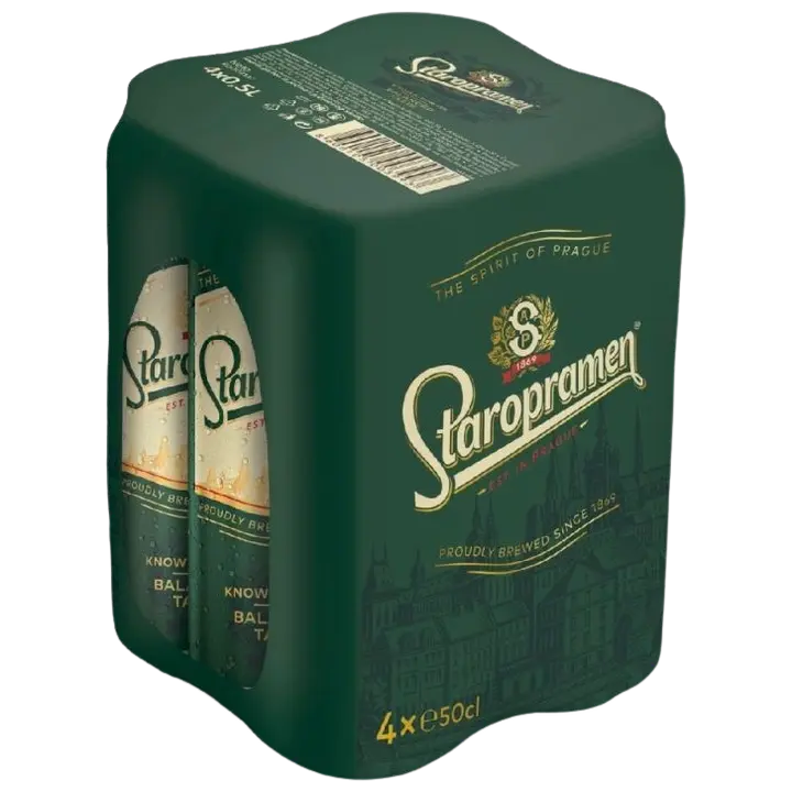 Staropramen Premium õlu 5%vol 4x500ml