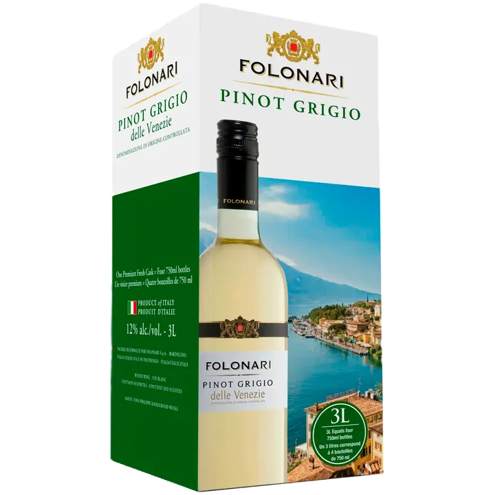 Folonari Pinot Grigio BIB KPN vein 11,5%vol 3 l