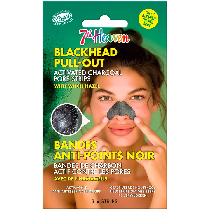 Montagne Jeunesse 7th Heaven Natural Charcoal Nose Pore Strips 3kpl