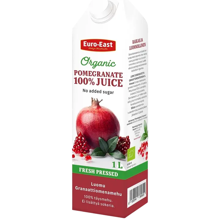 Euro-East Luomu Granaattiomenamehu 1L, Tetrapack