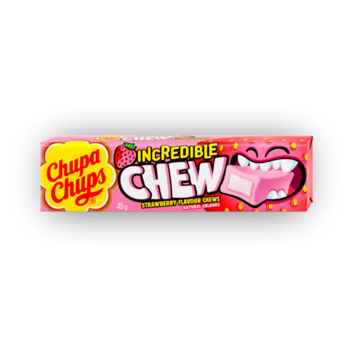 Chupa Chups Incredible Chew maasika 45g
