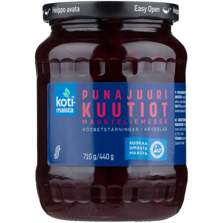 Kotimaista Punajuurikuutiot mausteliemessä 710g/440g