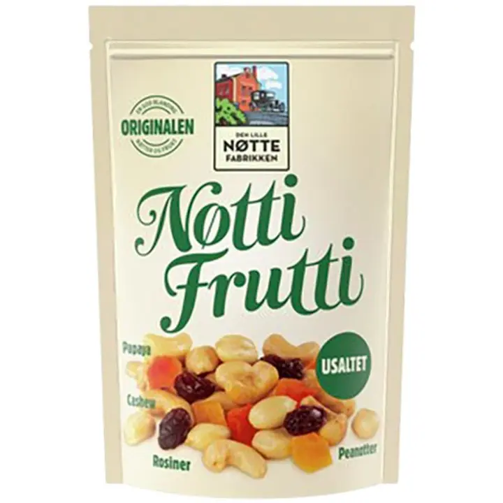 Den Lille Nøttefabrikken Nøtti Frutti Pähkinä-hedelmäsekoitus 190g