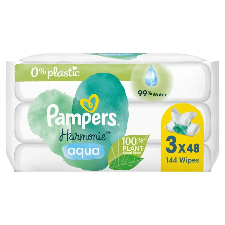 Pampers Harmonie niisked salvrätikud 144tk