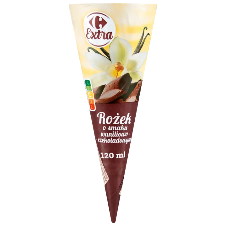 Carrefour Extra Vanilli-Šokolaadimaitseline jäätis 120 ml