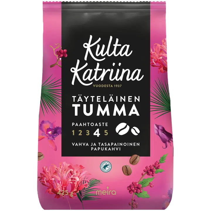 Kulta Katriina Täyteläinen tumma papukahvi RAC 425g
