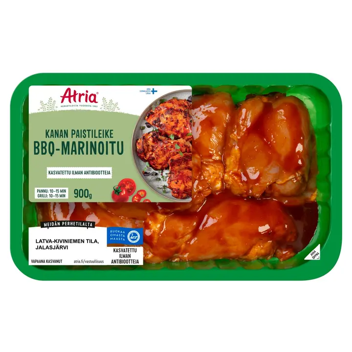 Atria Kanan Paistileike BBQ-marinoitu 900g
