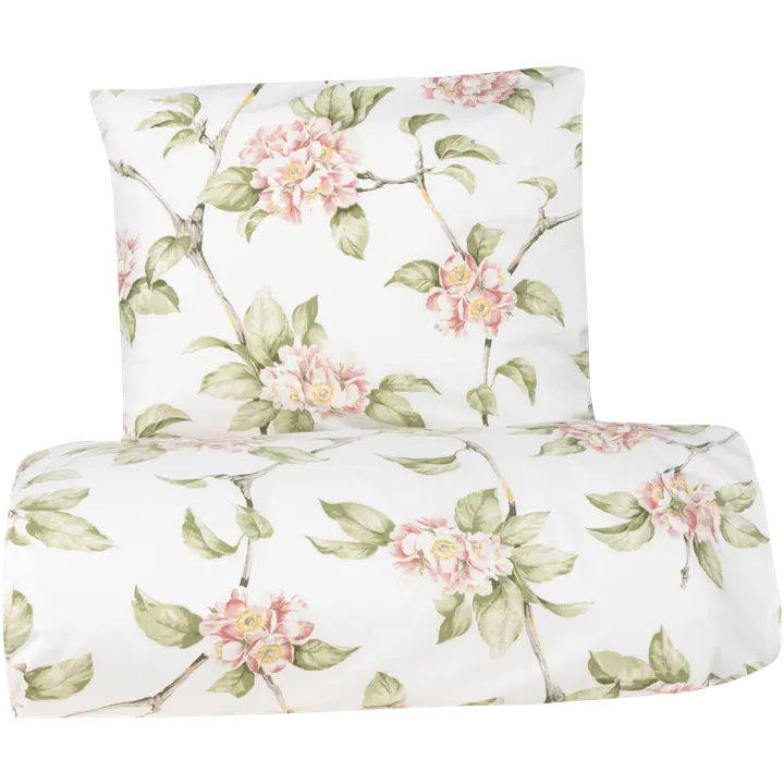 Voodipesukomplekt Õunaõis 150x210+55x65 roosa