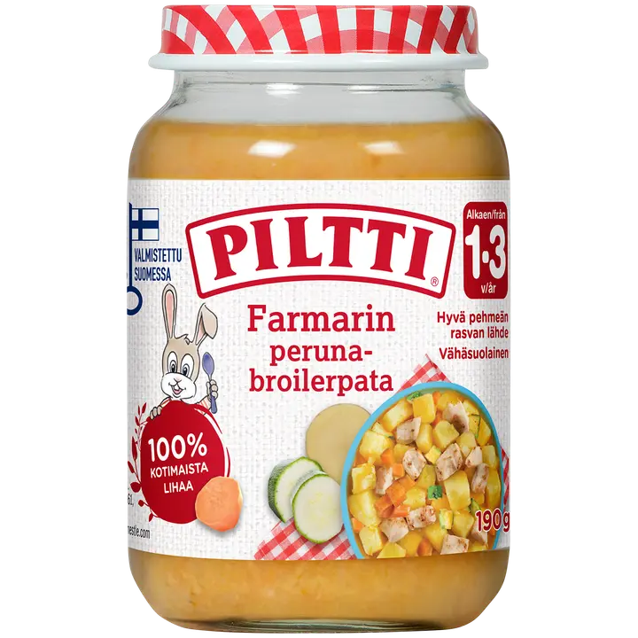 Piltti 190g Farmarin peruna-broilerpata lastenateria 1-3v