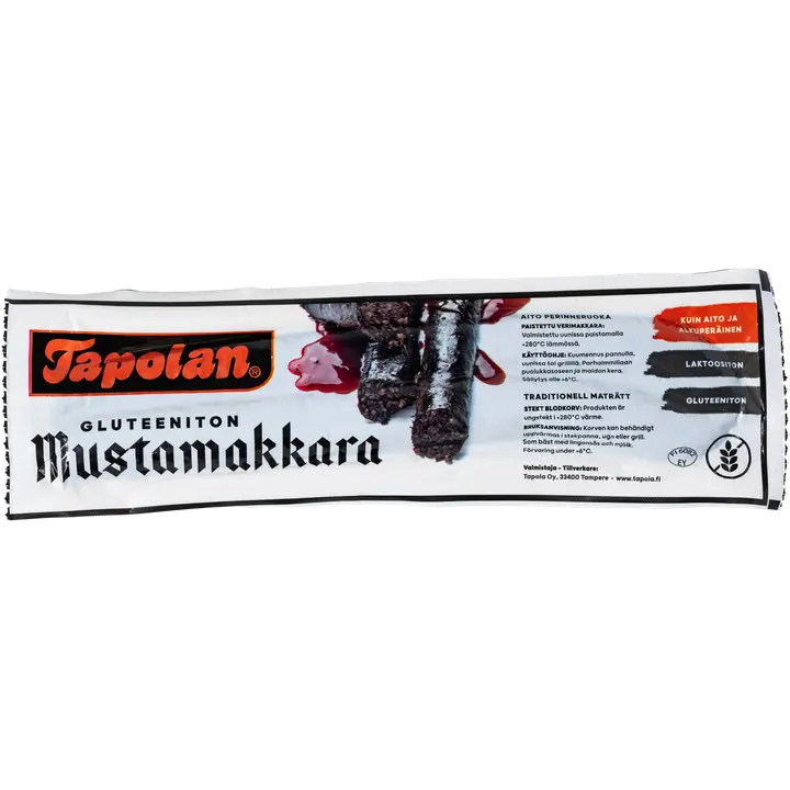 Tapola Gluteeniton Mustamakkara n. 400 g