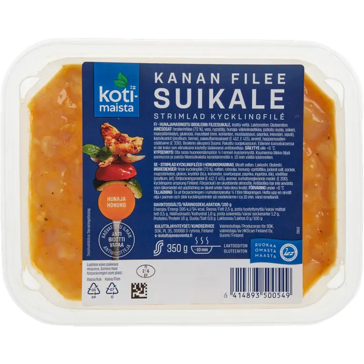 Kotimaista Kanan fileesuikale hunajamarinoitu 350 g