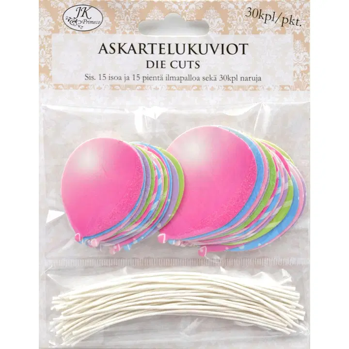 J.K. Primeco askartelukuviot Ilmapallot 30kpl