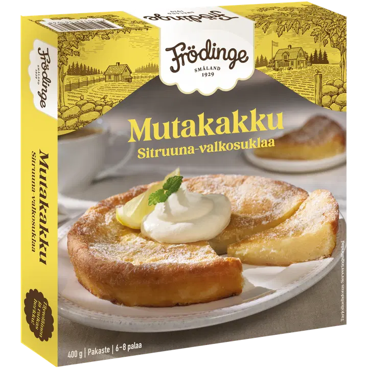 Frödinge sitruuna-valkosuklaamutakakku pakaste 400g