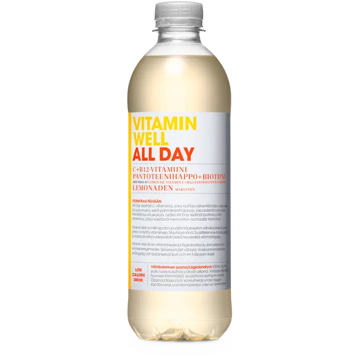 Vitamin Well All day hyvinvointijuoma 500ml