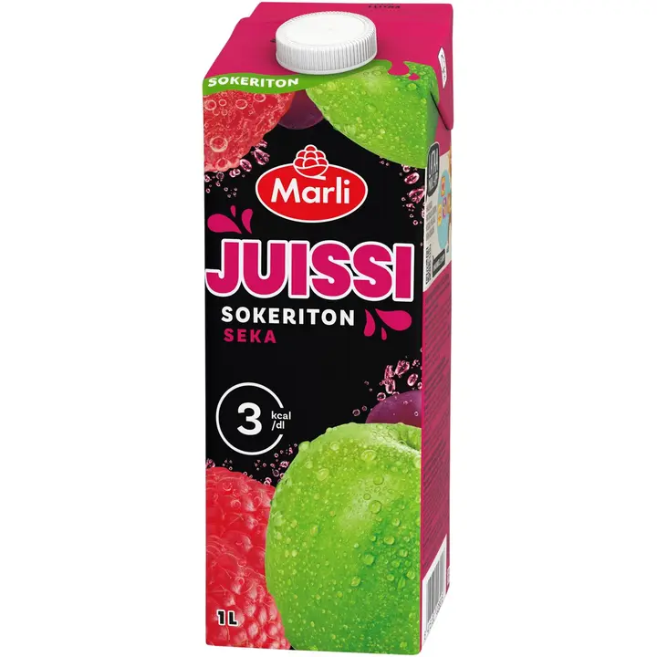 Juissi sokton sokeriton Sekamehujuoma 1 L