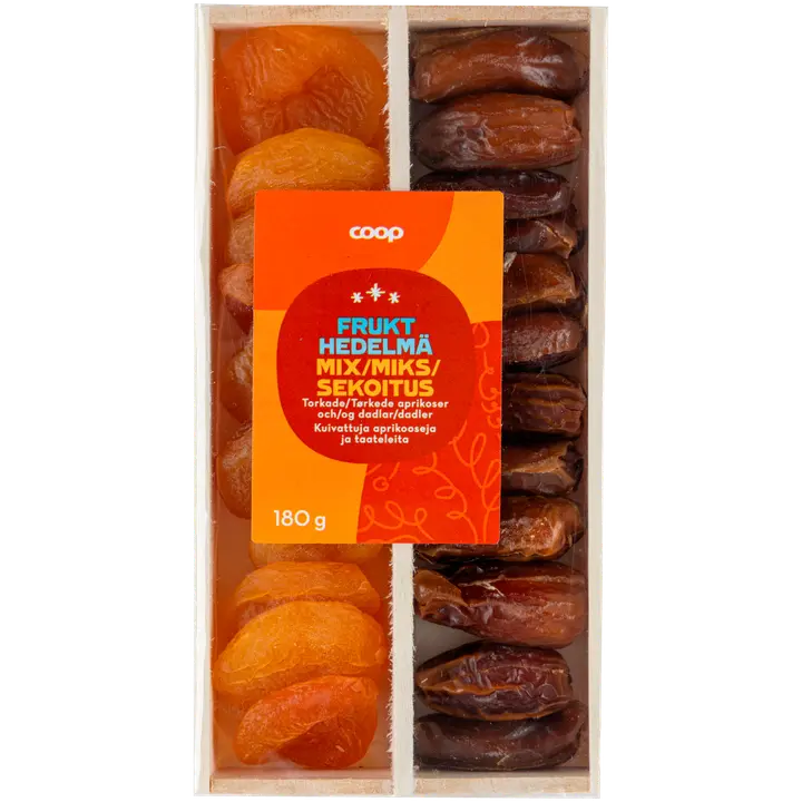 Coop kuivattu hedelmäsekoitus 180 g