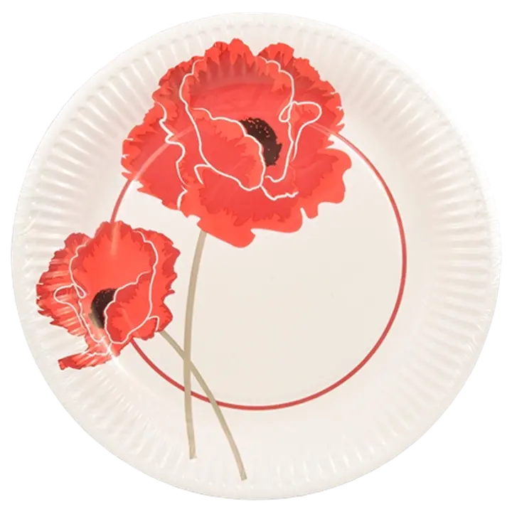 Papstar papptaldrik moonilill 23cm 10tk