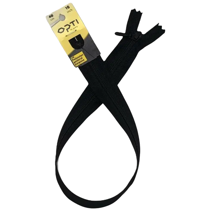 Opti spiraalimuovi vetoketju 40cm musta