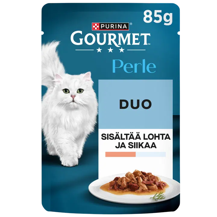 Gourmet täissööt kassidele lõhe ja valge kalaga 85 g