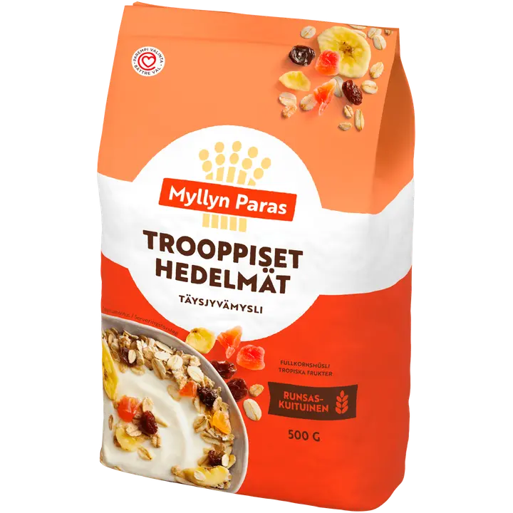Myllyn Paras Trooppiset Hedelmät täysjyvämysli 500g