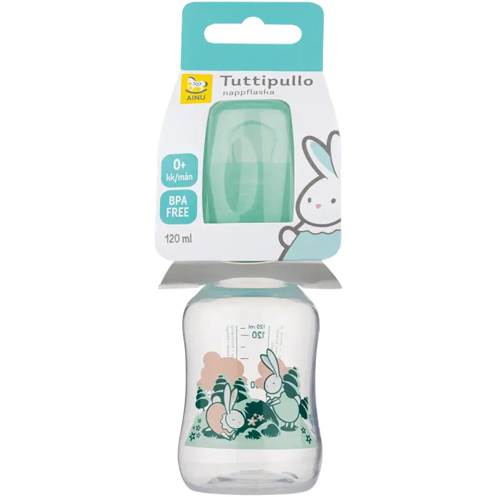 Ainu PP 120ml tuttipullo muotoiltu