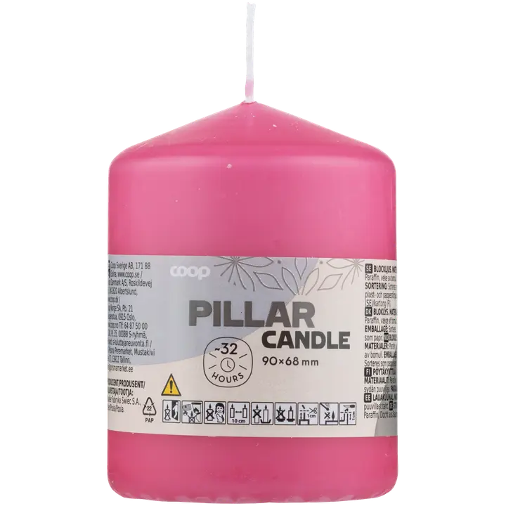 väike lauaküünal Coop 70x90 roosa