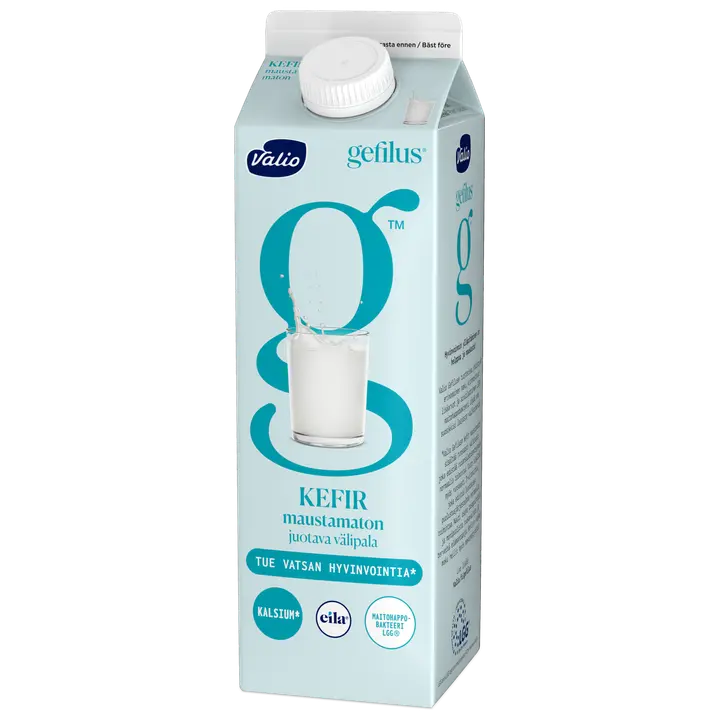 Valio Gefilus® Kefir juotava välipala 1 kg maustamaton laktoositon