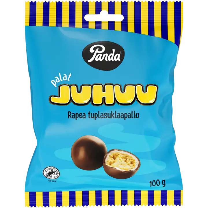 Panda Palat Juhuu rapea tuplasuklaapallo 100g