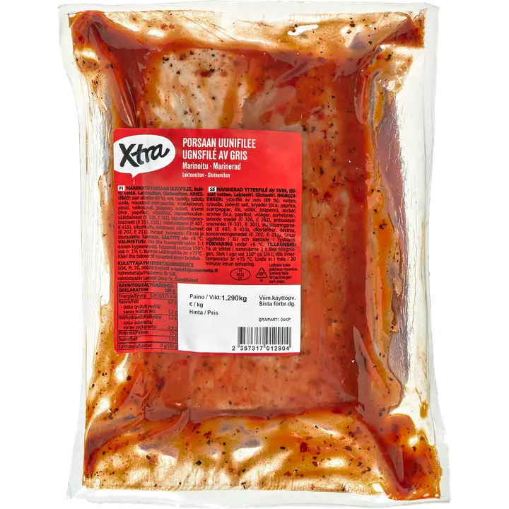 Xtra porsaan uunifilee marinoitu noin 1,2kg