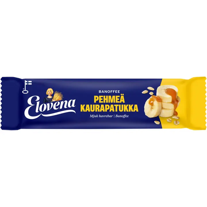 Elovena 30g banoffee pehmeä kaurapatukka