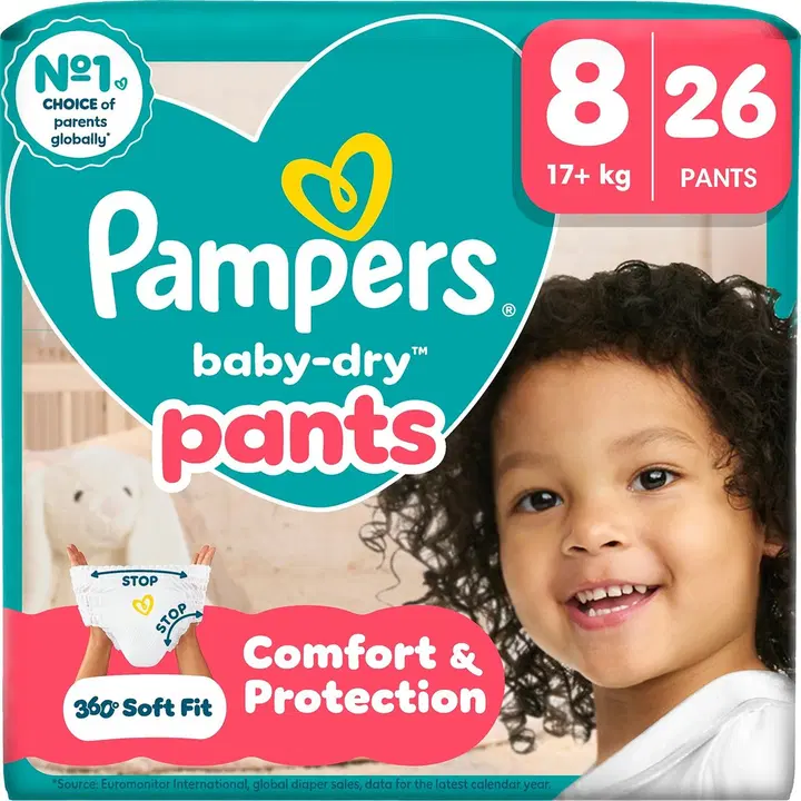 Pampers Baby Dry Pants S8 17+kg 26kpl housuvaippa