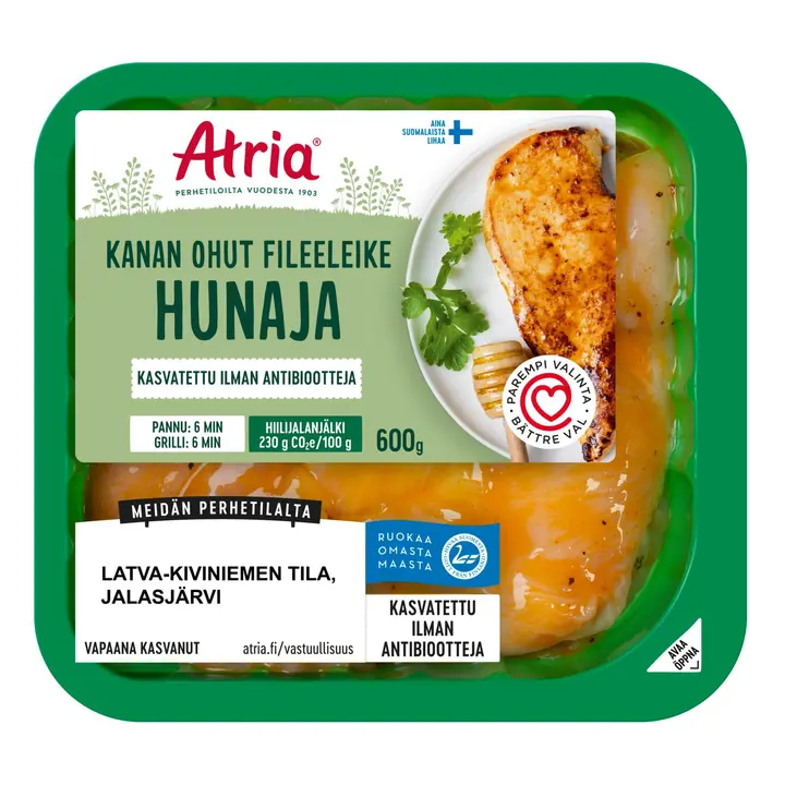 Atria Kanan Ohut Fileeleike Hunaja 600g