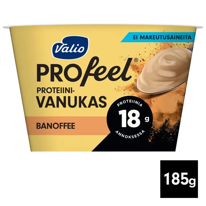 Valio PROfeel® proteiinivanukas 185 g banoffee makeutusaineeton laktoositon